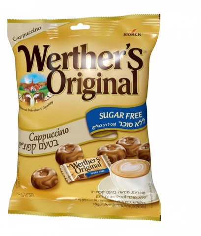 סוכריות וורטרס אורגינל קפוצ'ינו ללא סוכר 80 גרם