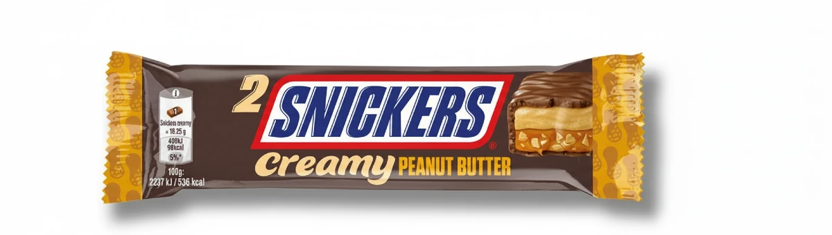 סניקרס קרימי חטיף בוטנים 36.5 גרם