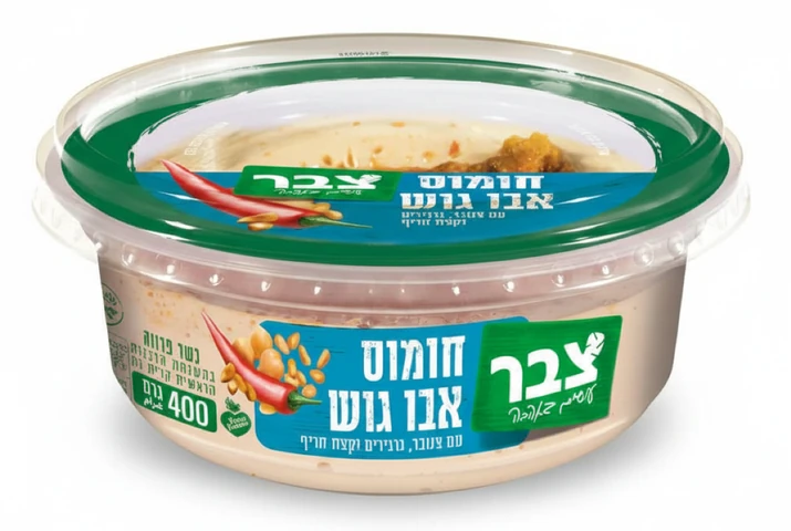 חומוס צבר אבו גוש 400 גרם