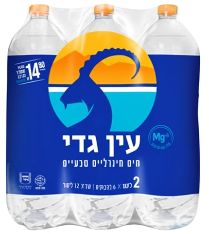 שישיית מים מינרליים עין גדי 12 ליטר