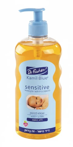 ד"ר פישר - קמיל בלו שמפו אל דמע סנסיטיב לתינוק 1 ליטר