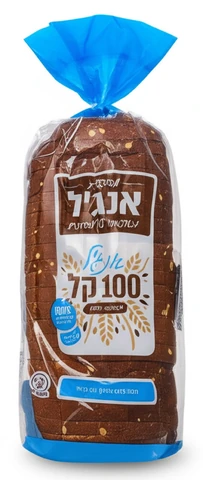 לחם אנג'ל 100 קל 750 גרם מלא 100% שיפון פרוס