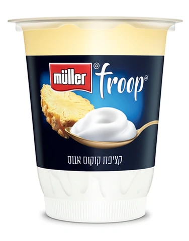 מולר פרופ יוגורט ביו עם קציפת קוקוס ואננס 4.1% שומן 150 גרם