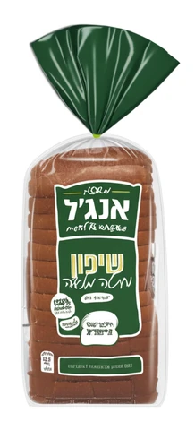 לחם שיפון וחיטה מלאה פרוס ללא תוספת סוכר 750 גרם