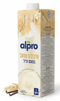 אלפרו משקה שיבולת שועל בטעם וניל 1 ליטר