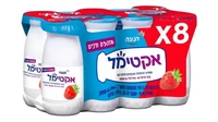 אקטימל משקה פרוביוטי תות מהדורת דיסני V1 - שמיניה (8 x 100 מ"ל)