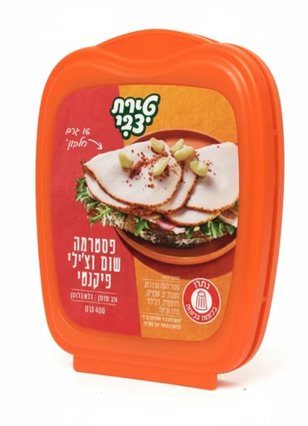 פסטרמה שום וצ'ילי 400 גרם טירת צבי