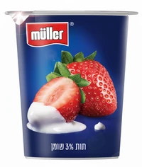 סימפלי פרוט יוגורט תות שדה עם חתיכות פרי 3% 150 גרם
