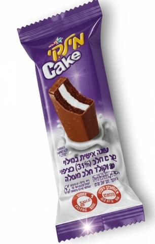 מילקי קייק עוגה אישית במילוי קרם חלב 34 גרם