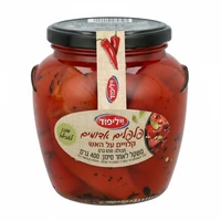 פלפלים אדומים קלויים על האש 650 גרם