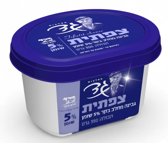 גבינה צפתית מיני 5% מחלבות גד 350 גרם