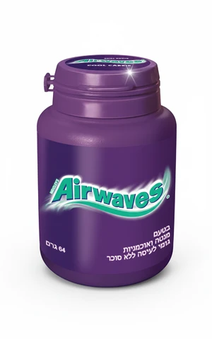 אורביט איירוויבז מסטיק בטעם מנטה ואוכמניות 64 גרם