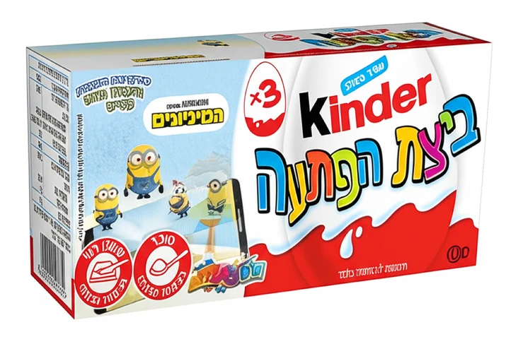 שלישיית ביצי קינדר סופרייז נטונס 60 גרם