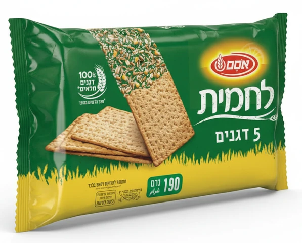 לחמית חמישה דגנים אסם 190 גרם