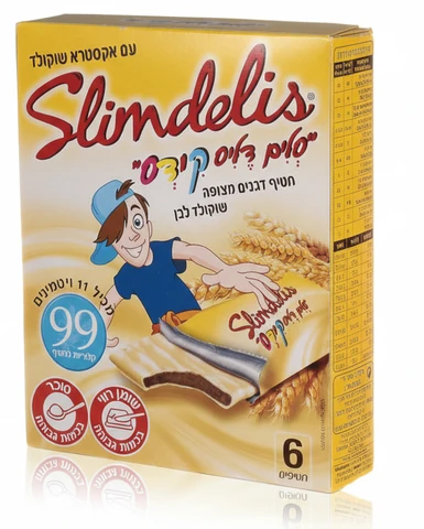 סלים דליס קידס עוגיות שוקולד לבן 6 יחידות