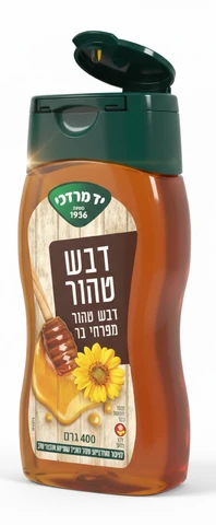 יד מרדכי - דבש טהור לחיץ מפרחי בר 400 גרם