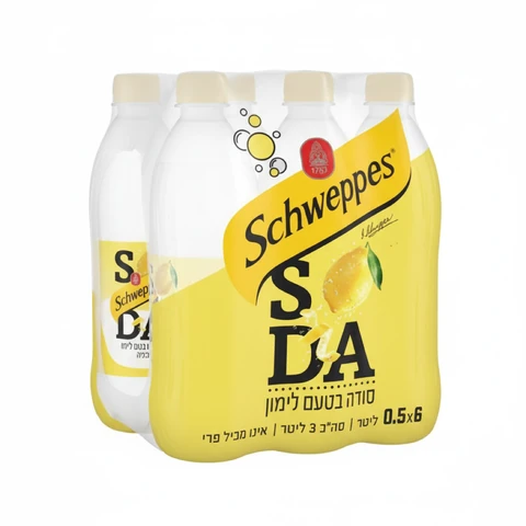 שוופס סודה לימון מארז רביעייה 250 מ"ל