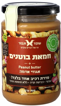 חמאת בוטנים שקד תבור 300 גרם