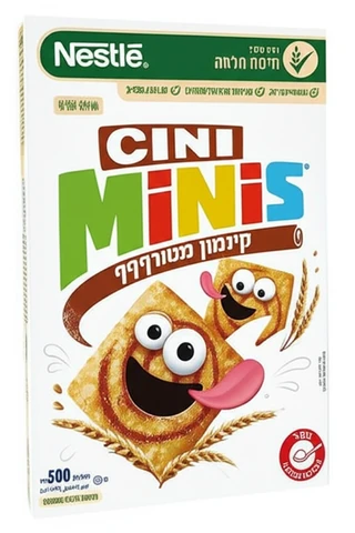 דגני בוקר סיני מיניס בטעם קינמון 500 גרם