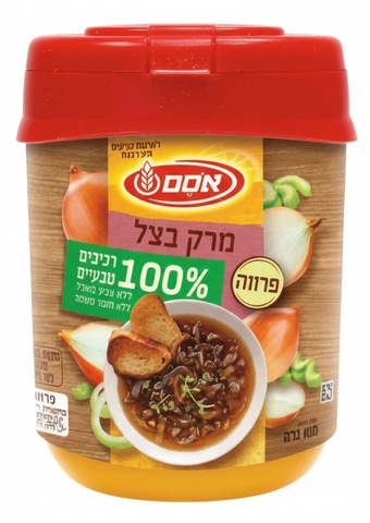 אבקת מרק בצל במיכל אסם 400 גרם