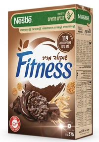 פיטנס דגני בוקר שוקולד מריר 375 גרם