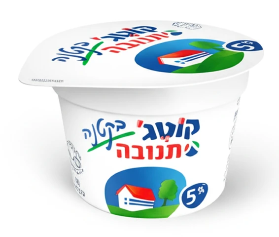 קוטג' 5% בקטנה מהדרין תנובה 100 ג'