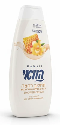 הוואי תחליב רחצה יוגורט בניחוח וניל ודבש 650 מ"ל