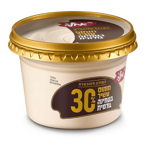 חומוס אחלה הסדרה המובחרת 30% טחינה 400 גרם