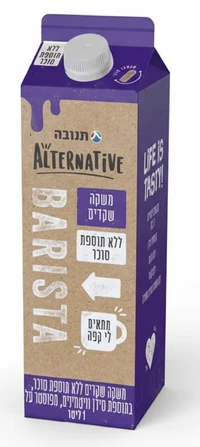משקה שקדים טרי ללא תוספת סוכר ALTERNATIVE 1 ליטר