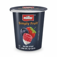 יוגורט סימפלי פירות יער 3% שומן 150 גרם