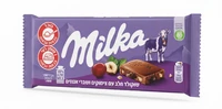 שוקולד מילקה טבלה חלב צימוקים ואגוזים 100 גרם