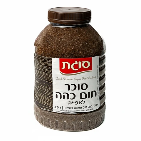 סוכר חום כהה לאפיה 1 ק"ג