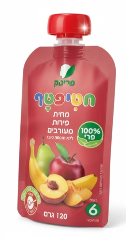 מחית פרינוק פאוץ' פירות מעורבים 120 גרם