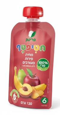 פרינוק פאוץ' פירות מעורבים 120 גרם