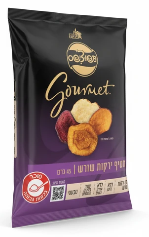 תפוצ'יפס גורמה חטיף בטעם ירקות שורש 45 גרם