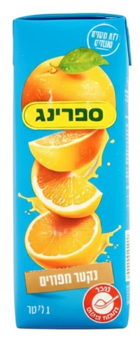 ספרינג נקטר תפוזים קרטונית 1 ליטר
