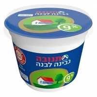 גבינה לבנה תנובה בד"צ 9% שומן 250 גרם