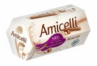 אמיצ'לי גלילי וופל מצופה שוקולד חלב במילוי קרם אגוזי לוז 150 גרם