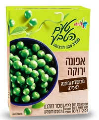 אפונה ירוקה (גינה) טעם הטבע בקופסה 380 גרם (שטראוס)