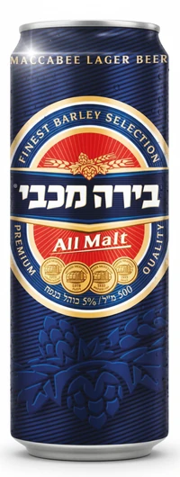 מכבי בירה פחית 500 מ"ל