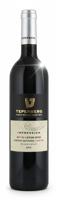 יין אימפרשן קברנה סוביניון אדום חצי יבש טפרברג 750 מ"ל