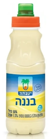 משקה חלב בננה יטבתה פקק ספורט 250 מ"ל