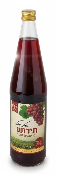 תירוש ענבים אדום סגל 1 ליטר