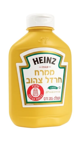 חרדל היינץ אמיתי לחיץ 255 גרם