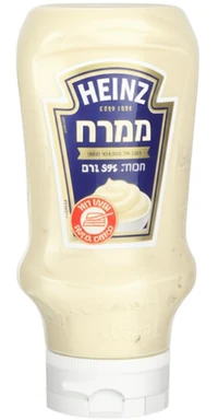 ממרח מיונז היינץ במיכל לחיץ ללא חומרים משמרים 395 גרם