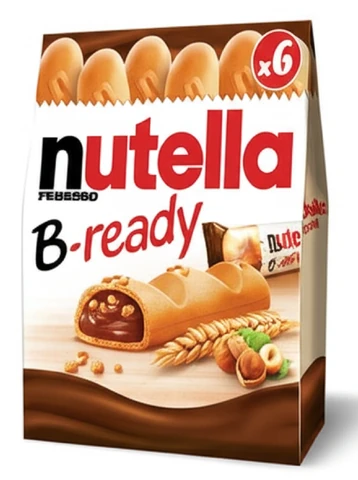 נוטלה בי רדי - שישיית אצבעות ביסקוויט במילוי שוקולד