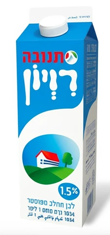 רויון 1.5% בקרטון 1 ליטר