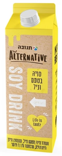 משקה סויה בטעם וניל 1 ליטר