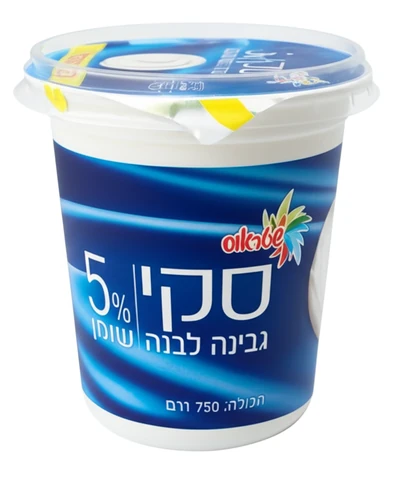 גבינה לבנה סקי 5% שטראוס 750 גרם