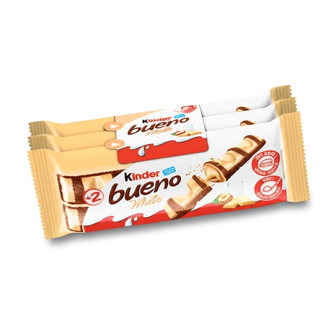 קינדר בואנו לבן חטיף מארז שלישייה 129 גרם